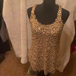 Gold Sequined Shirt